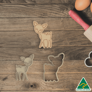 Forest Animals- Deer Cookie Cutter And Embosser Stamp